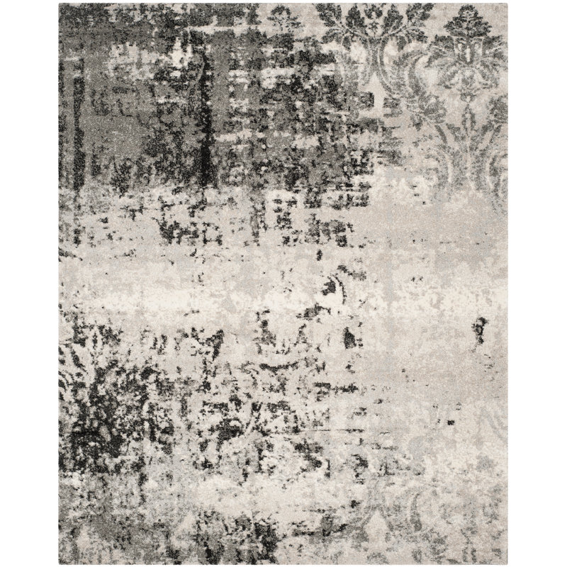 Arlinda Retro Performance Abstract Rug, Rectangle 8' x 10'