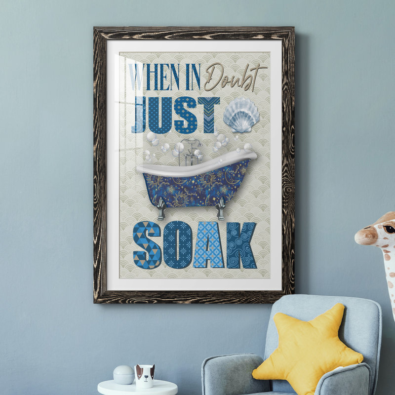 Just Soak - impression encadrée, Cadre noir, H 31 po x l 44 po x P 1 po