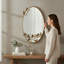 Metal Oval Mirror