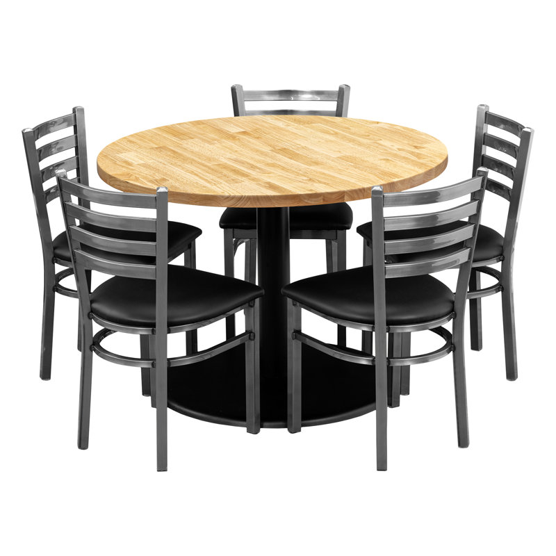42" Round Table Dining Set, Natural