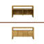 Buffet 60 po 4 portes, placage en bois massif minimaliste moderne avec tablette ouverte, grain de bois, console de rangement de grande capacité pour le salon, le couloir, la salle à manger-393850198