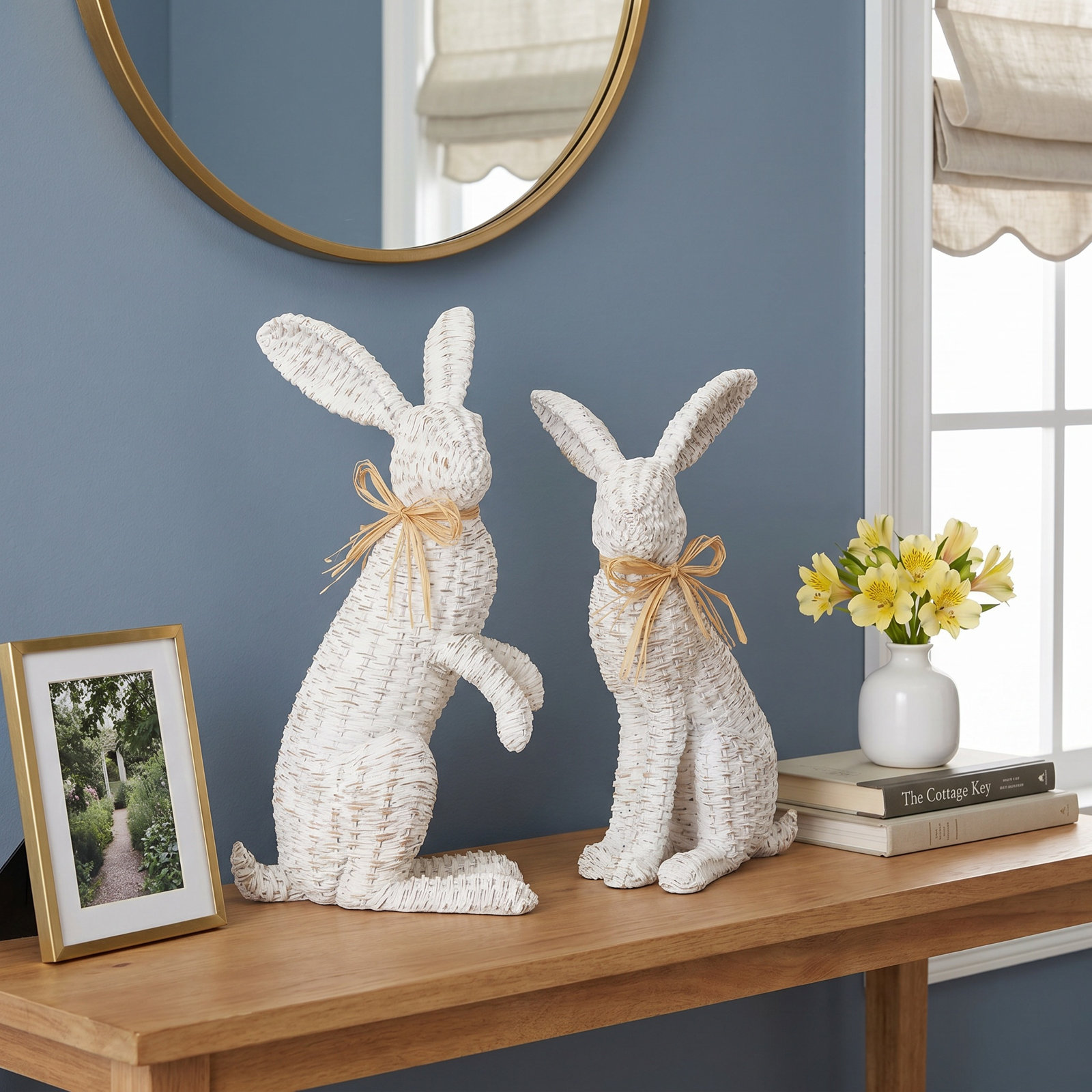 2-Piece Rabbit Sculpture