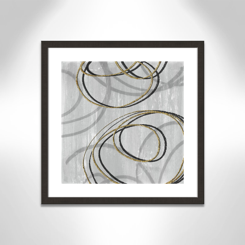 Éléments en mouvement - impression encadrée, Expresso sombre, H 24 po x l 24 po x P 2 po