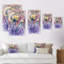 Lavande, motif abstrait - décoration murale traditionnelle sur toile-1684847258-1684847246