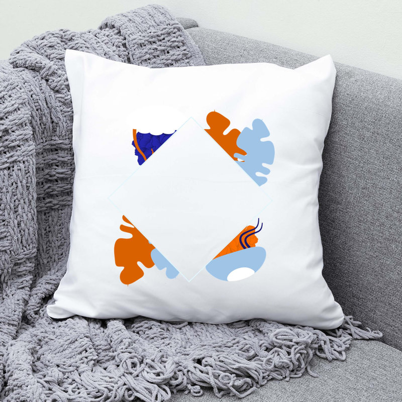 Nautical Sea Life_226 - Coussin décoratif avec coussin décoratif, H 18 po x l 18 po
