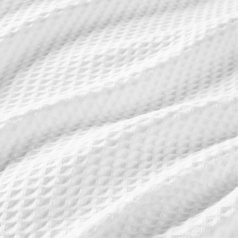 Couverture en coton, L 90 po x l 90 po, Blanc