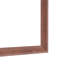 Miroir mural moderne 48 po x 32 po avec structure en noyer et en aluminium, idéal pour la salle de bain, le salon, la chambre à coucher, montage vertical / horizontal, protection contre la preuve, assemblage simple très grand 48 po x 32 po
