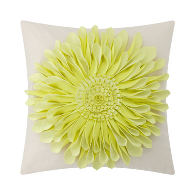  Housse de coussin décoratif à motif floral Appliqued