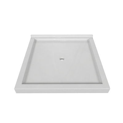 Base de douche 32 po x 32 po à simple seuil