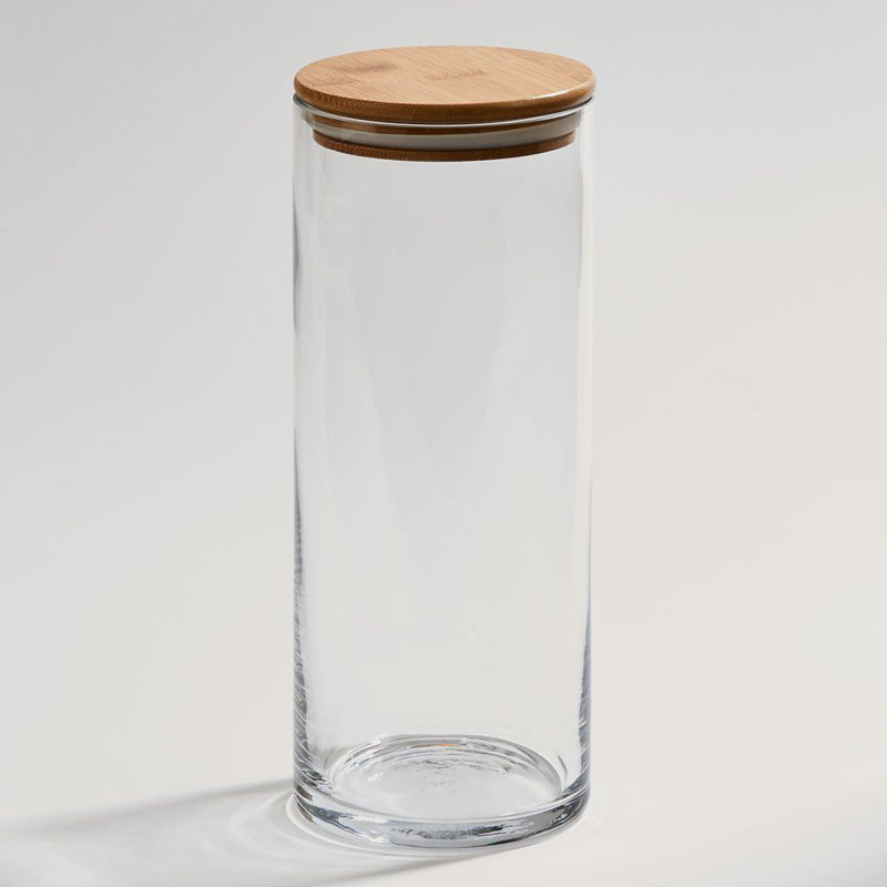 Pot de rangement en verre, H 10 po x l 4 po x P 4 po