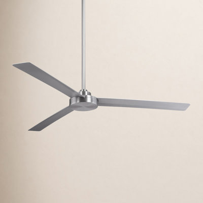 62" Roto 3 - Blade Outdoor Propeller Ceiling Fan with Wall Control