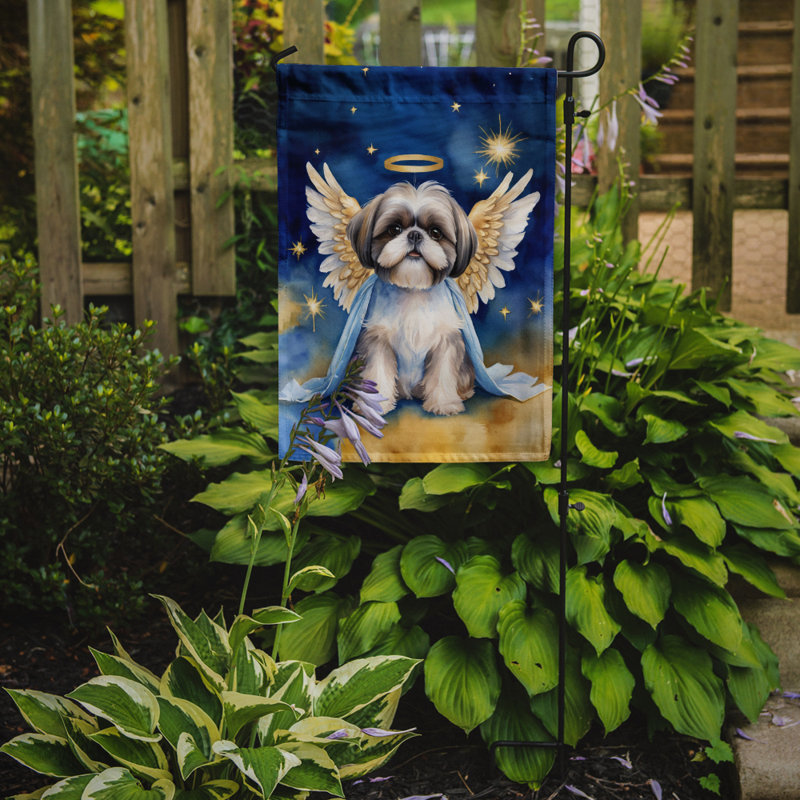 Shih Tzu, mon ange, drapeau du jardin