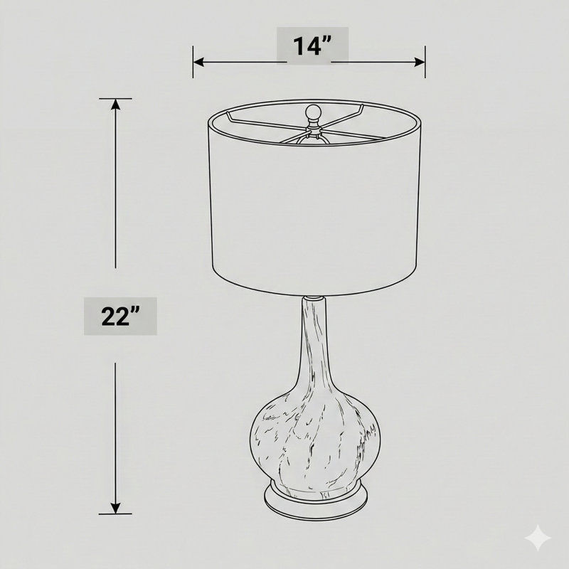 Lampe de table avec abat-jour