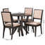 Ensemble repas pour quatre personnes