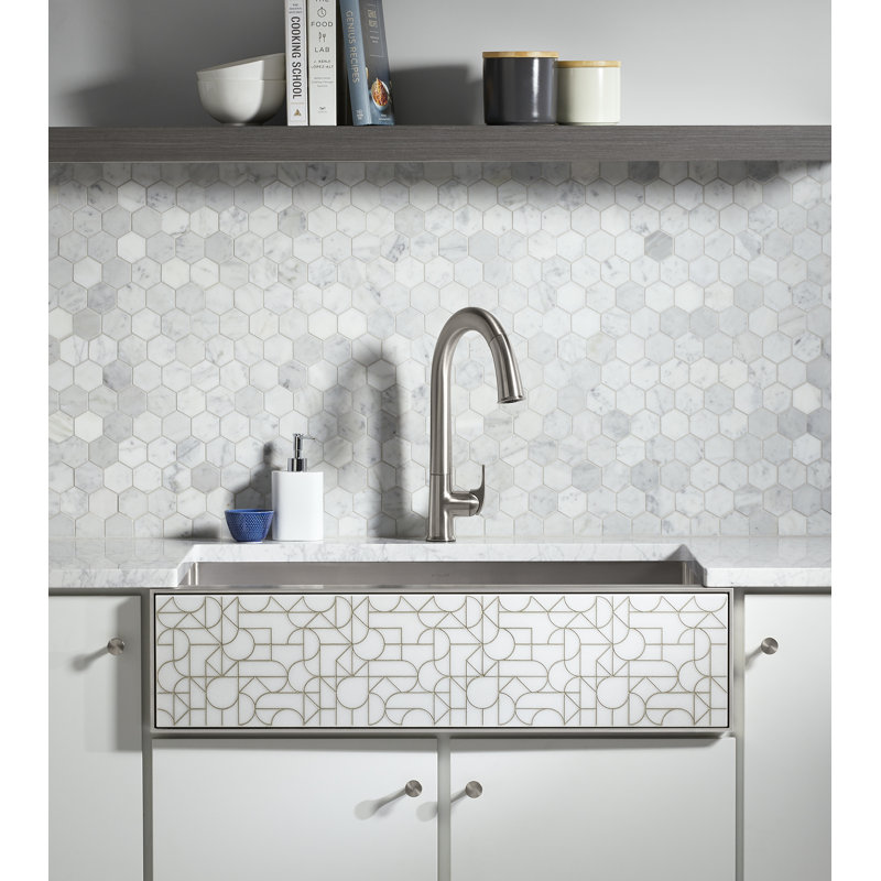 Tailor 35.5" L x 21.25" W Farmhouse Kitchen Sink