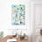 Avery White Orchids On Blue-115941944