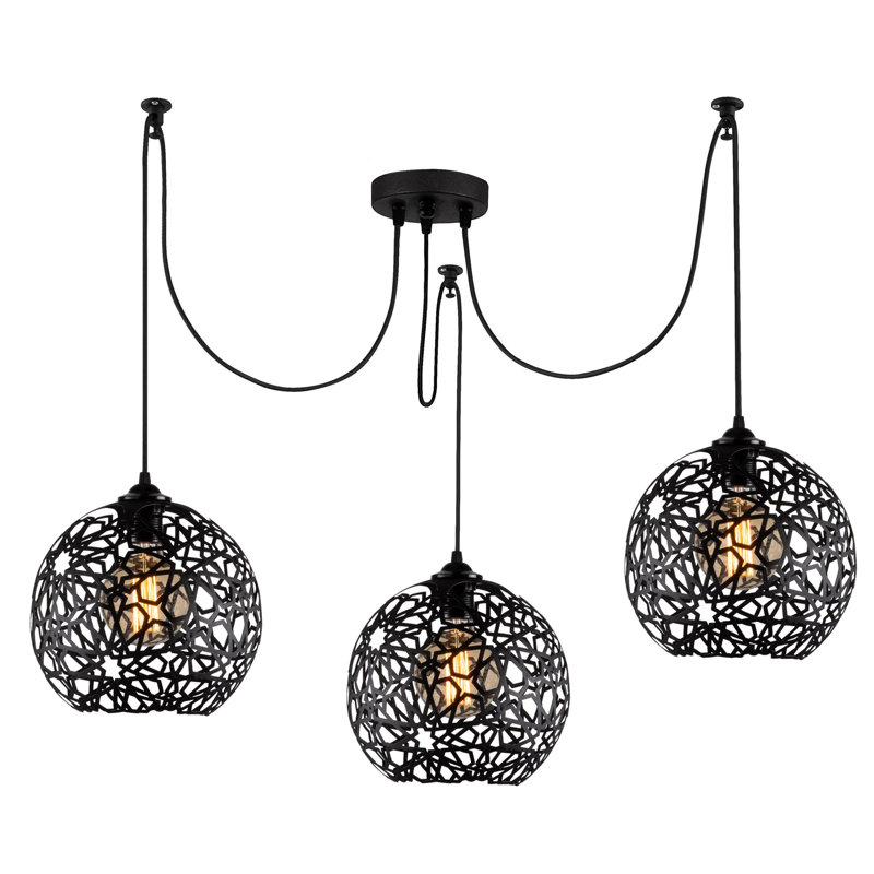 Lakeeshia 3 - Light Globe Chandelier