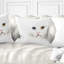 Portrait d'un mignon chaton blanc - coussin imprimé animal-29894844-29894848