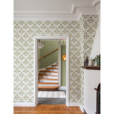 Blackberry Pink Vine Trellis Wallpaper