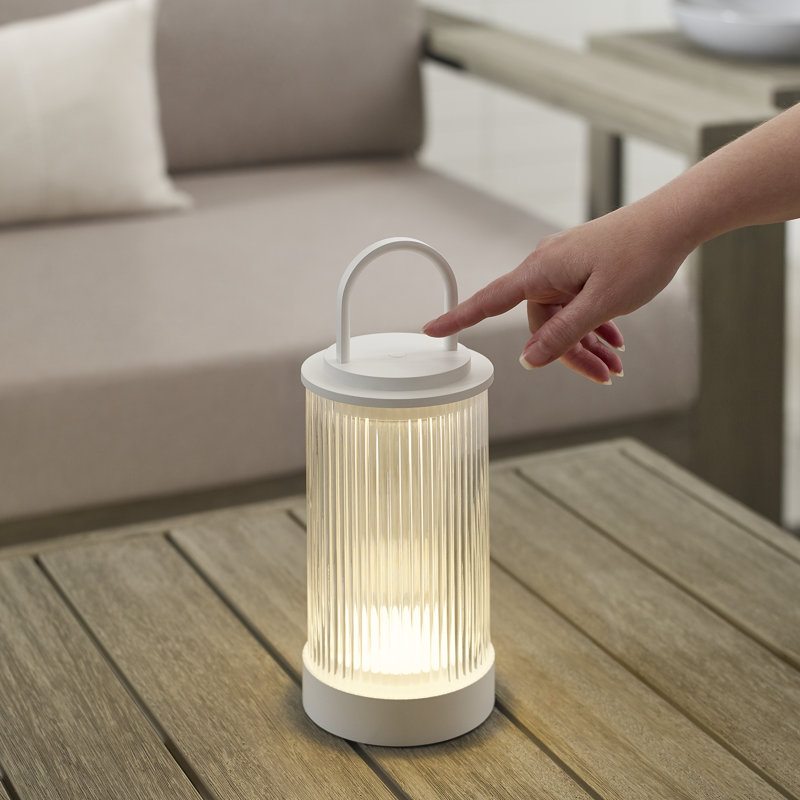 Tawa Accent Rechargeable Table Lamp, Matte White