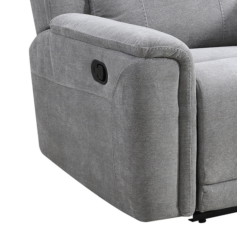 Sumana 3 Seater Reclining Sofa, Grey