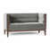 Dyson 58" Tuxedo Arm Loveseat