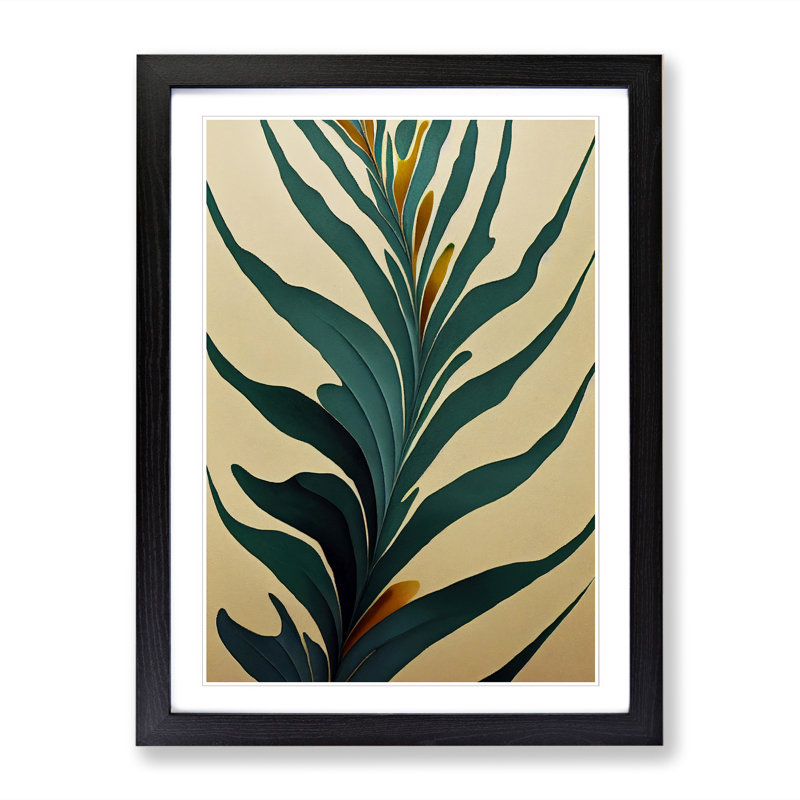 Plant Leaf Art Vol.3 - Framed Print, Walnut, 34cm H x 25cm W x 2cm D
