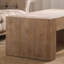 Table basse rustique en bois, table rectangulaire de style campagnard moderne de 49 po pour le salon