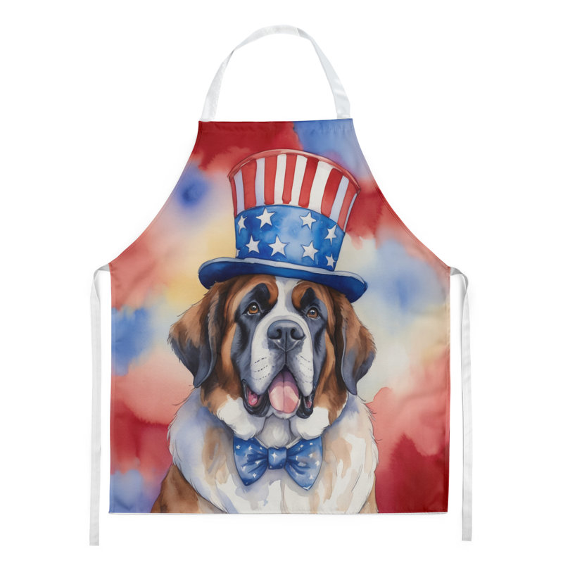 Patriotic American Apron, Saint Bernard