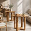 with Solid Wood Base Dining Table