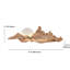 Lampe murale contemporaine en bois Sunrise Mountain-1155801202