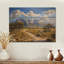 Montagnes de Guadalupe au Texas II - Paysage moderne, art mural sur bois de pin naturel-1322002432