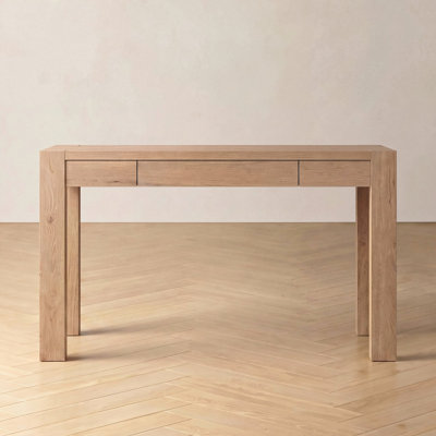 47" W Writing Desk with 1 Drawer and Thick Square Legs