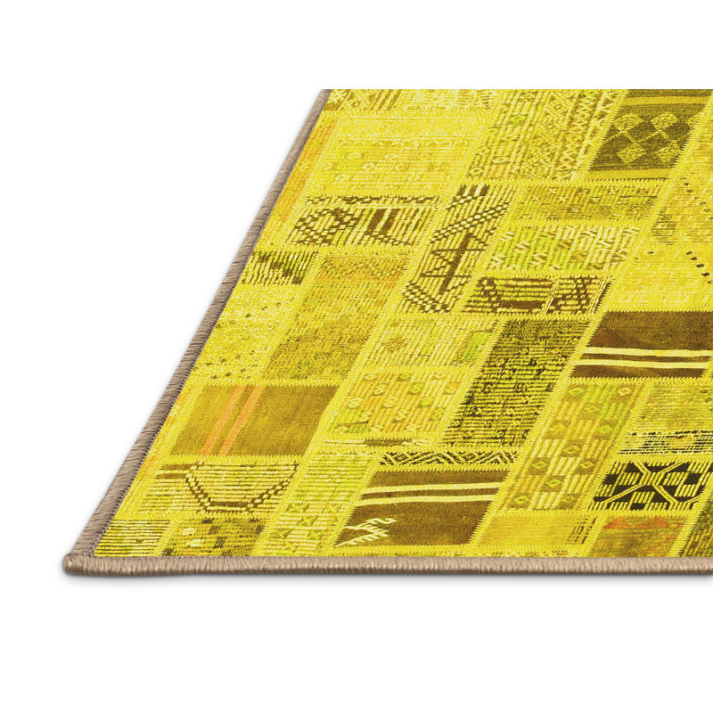 Performance Patchwork Indoor Rug, Rectangle 2' x 4'