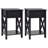 Herlef Nightstand Sofa Side End Table X-design W/ Shelf Drawer-692082265