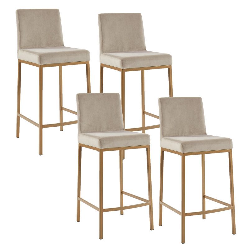 Tabouret de comptoir 26 po Elysia, Beige