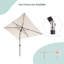 Parasol de marché rectangulaire 120 po x 78 po Doranda-1885327437