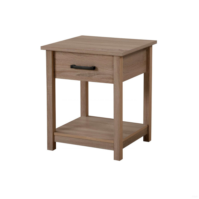 Table de chevet élégante et contemporaine, Naturel