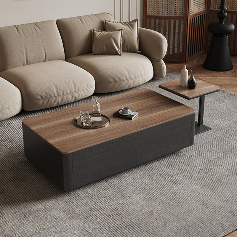 Table de salon rectangulaire avec rangement