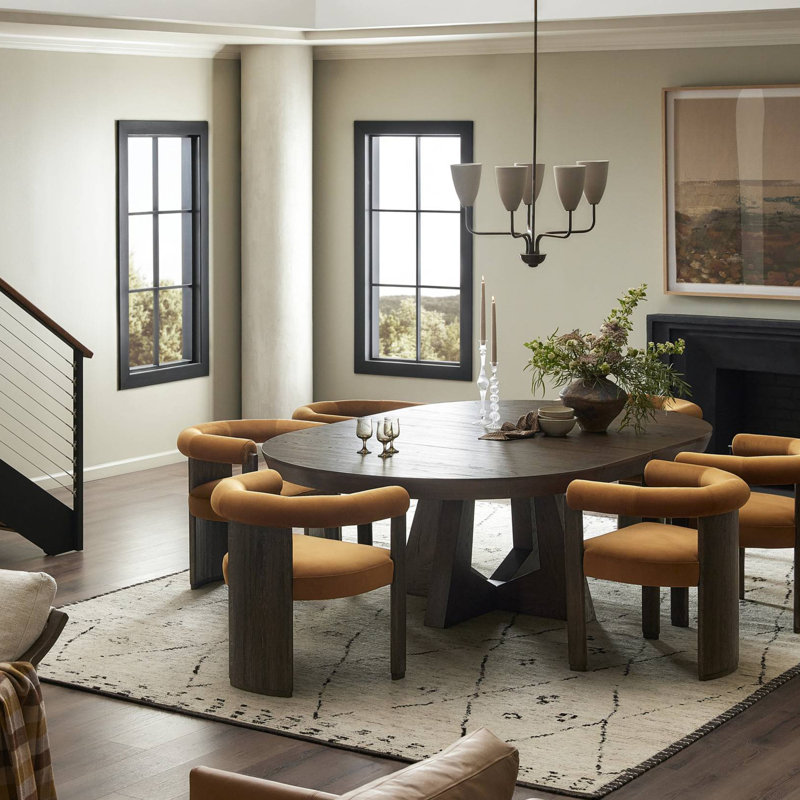Olaf Round Extension Dining Table-Fawn Oak Veneer
