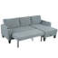 Canapé modulaire réversible avec méridienne de rangement et porte-gobelet-972098038