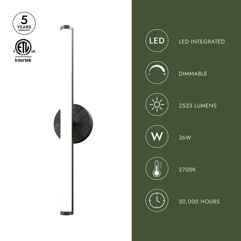 Kensington 1 - Light LED Bath Bar