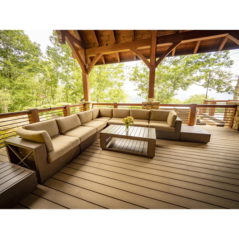 Modern Rustic Sectional Plus Coffee Table Set Of 10