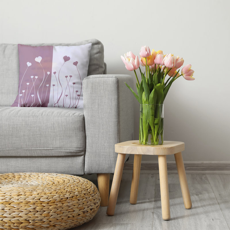 Coussin décoratif Growing Love PHF1640PU51, H 26 po x l 26 po, Carré