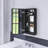 12" Rectangular Medicine Cabinet With Mirror