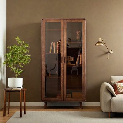 American style solid wood practical bookcase
