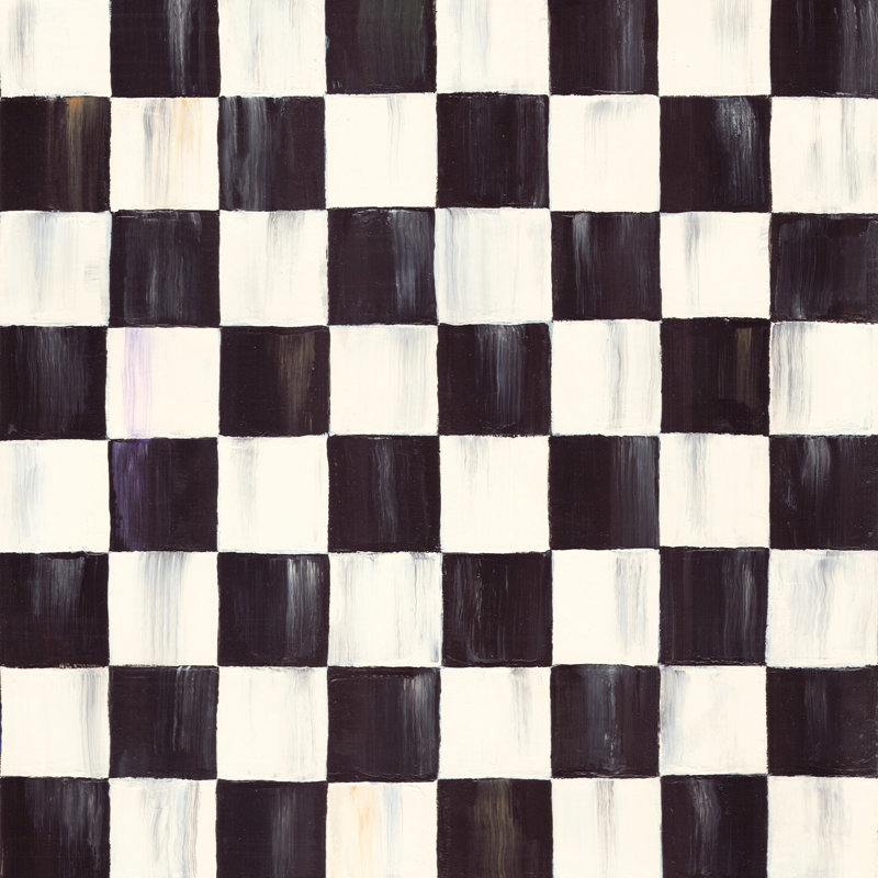 Check Peel & Stick Wallpaper, Black