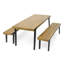 1 table à manger + 2 bancs à manger