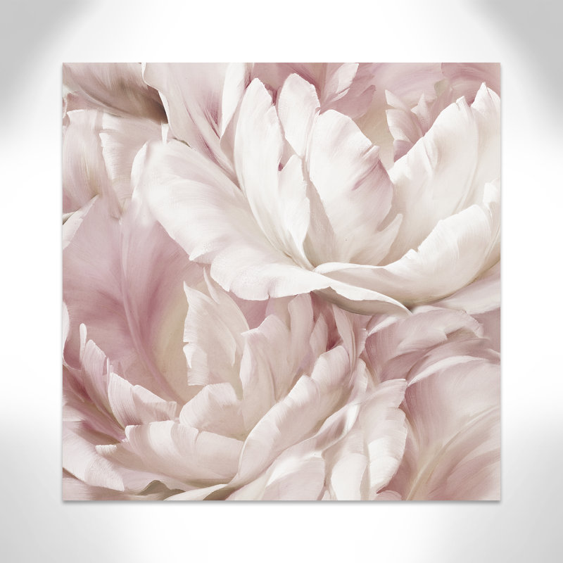 Intime rosé IV - photographie, Toile tendue, H 45 po x l 45 po x P 1,375 po