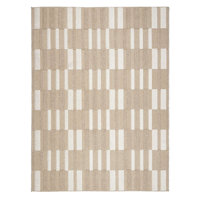 Briac Polypropylene Beige Indoor/Outdoor Rug, Rectangle 2' x 3'